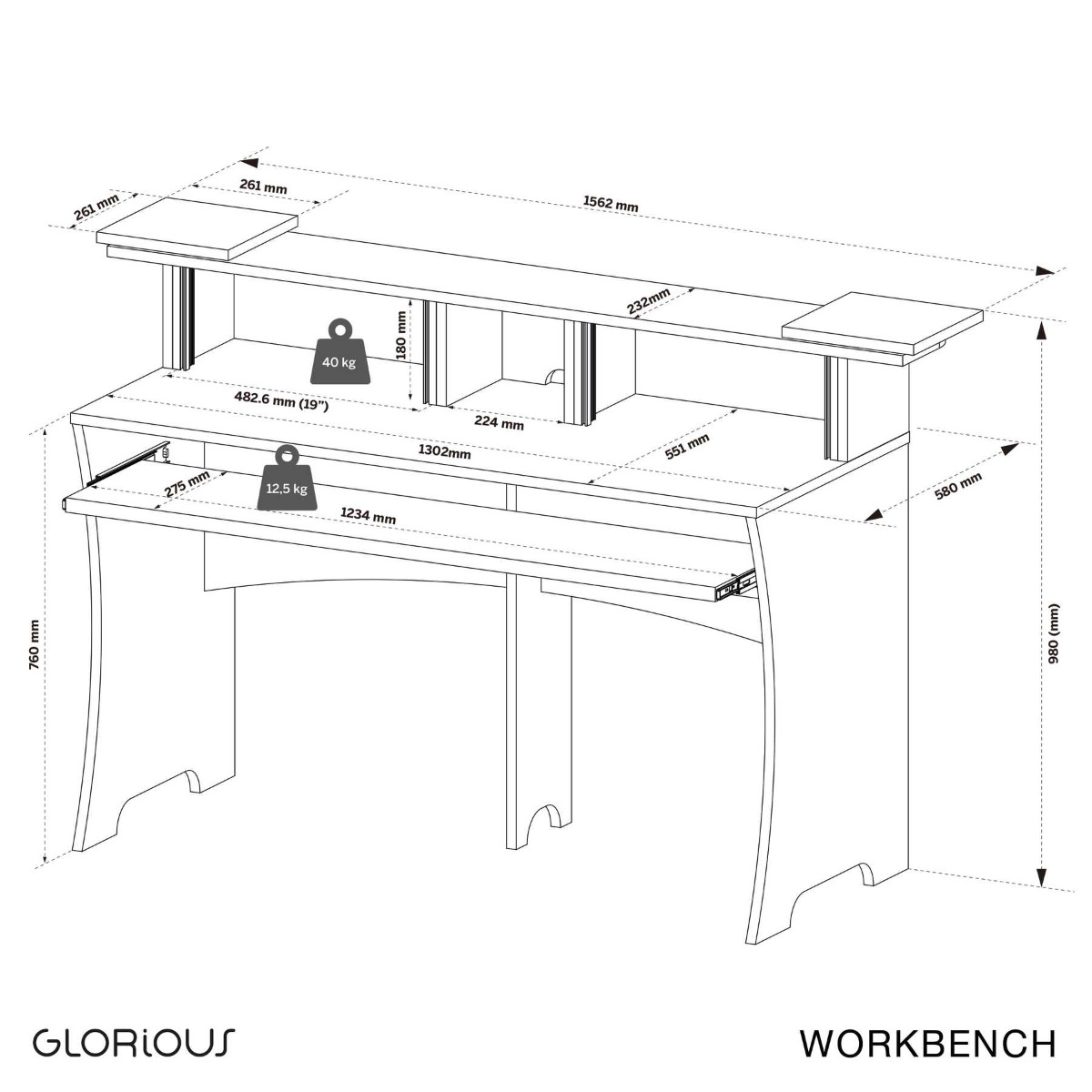 Glorious Workbench - Dimensions