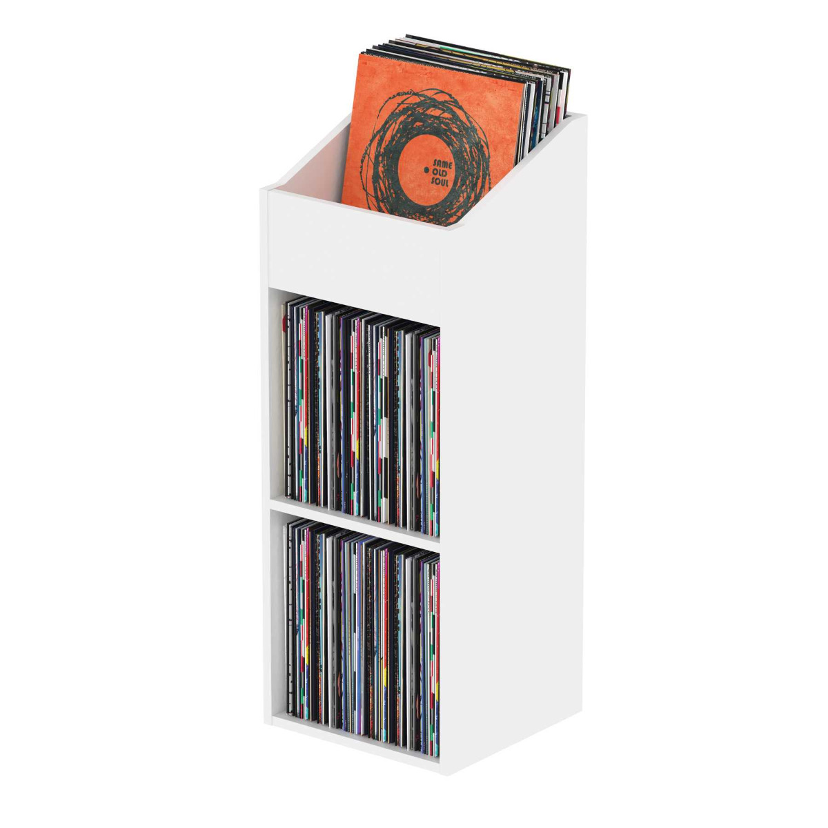 Glorious Record Rack 330 white / Furniture for DJs, Producers and