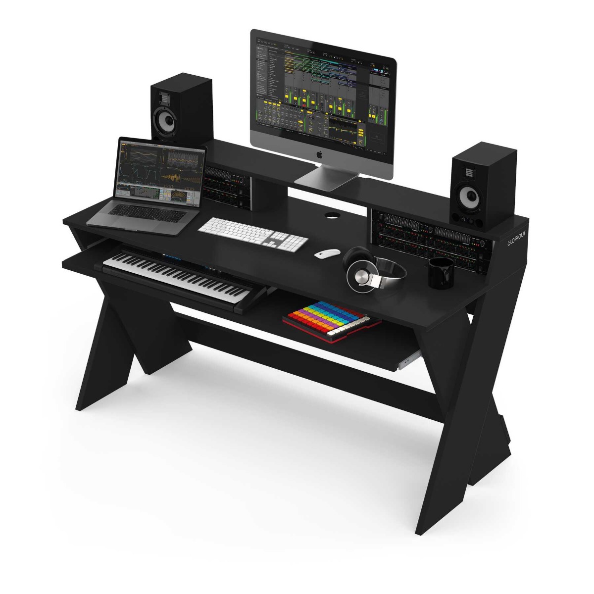 Glorious Sound Desk Pro Black Furniture For Djs Producers And