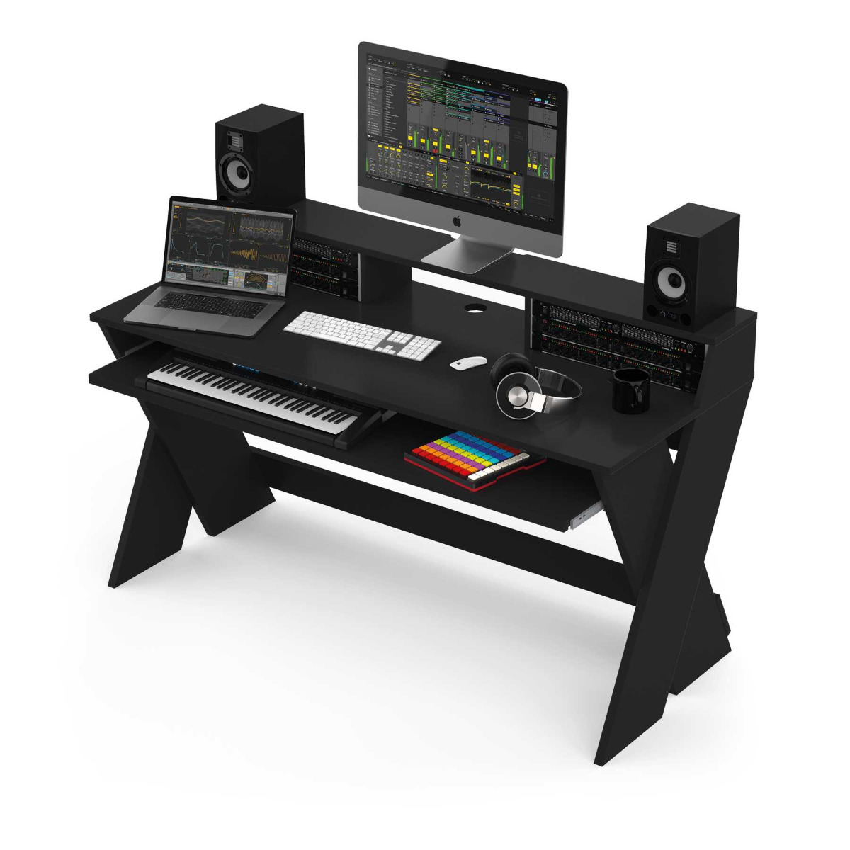 persoonlijkheid Catastrofe Pelmel Glorious Sound Desk Pro Black / Furniture for DJs, Producers and Vinyl  Lovers