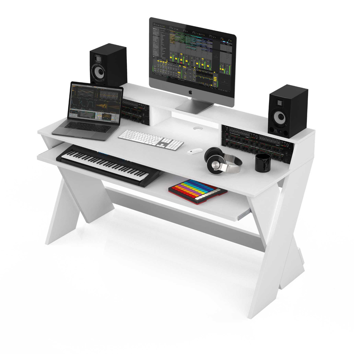 amateur Grondig Doodskaak Glorious Sound Desk Pro White / Furniture for DJs, Producers and Vinyl  Lovers