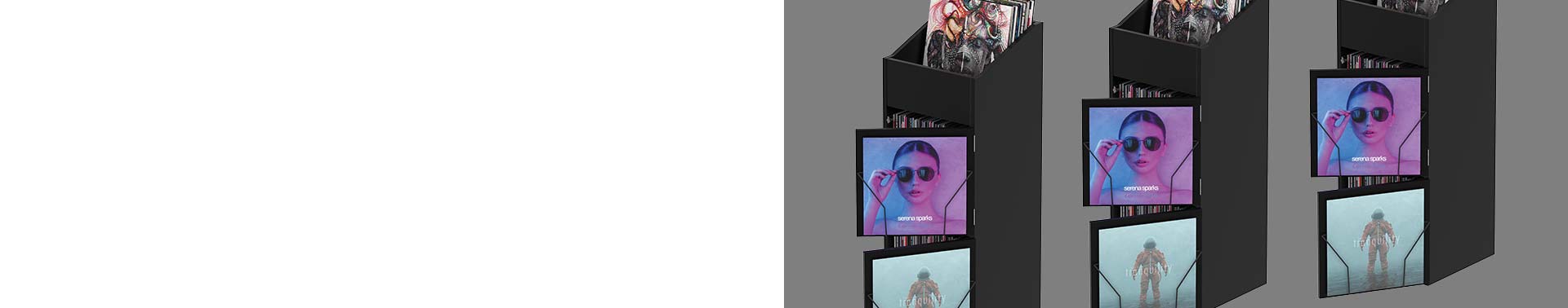 Record Box Display Door