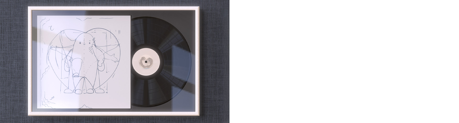 Glorious Record Display Frame White