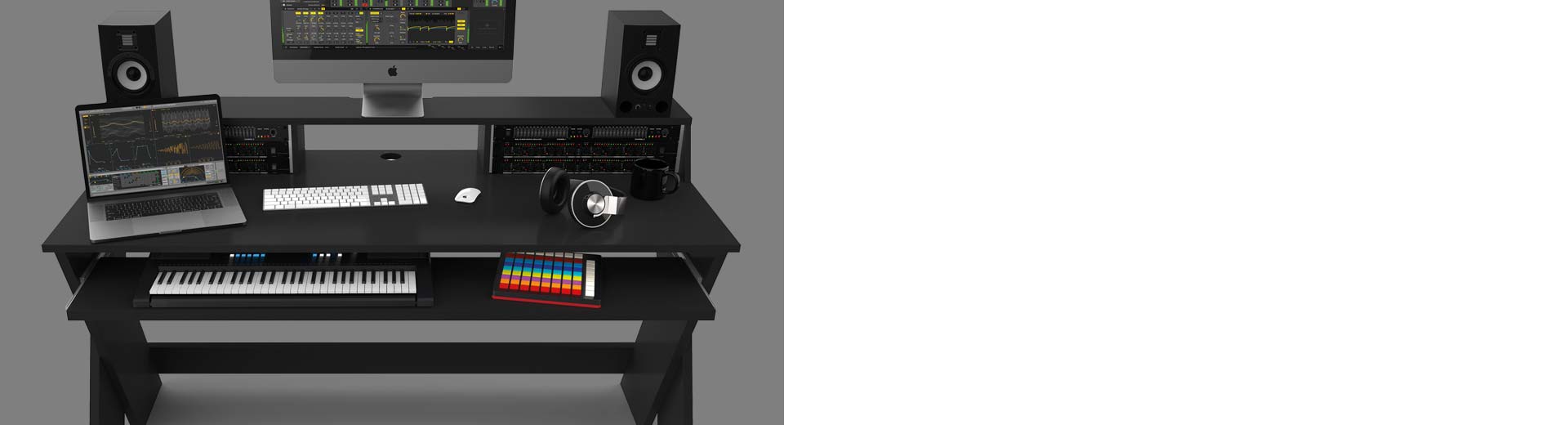 Glorious Sound Desk Pro Black Furniture For Djs Producers And